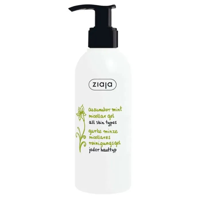 Ziaja Pepino y Menta – Gel Limpiador Micelar Unisex, 200 ml