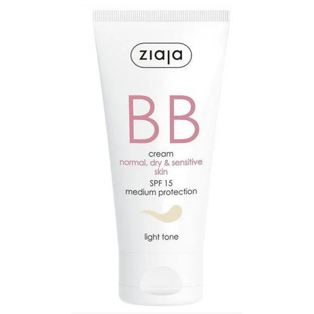 Ziaja Bb Cream Pieles Normales, Secas y Sensibles Spf15 Natural Unisex, 50 ml