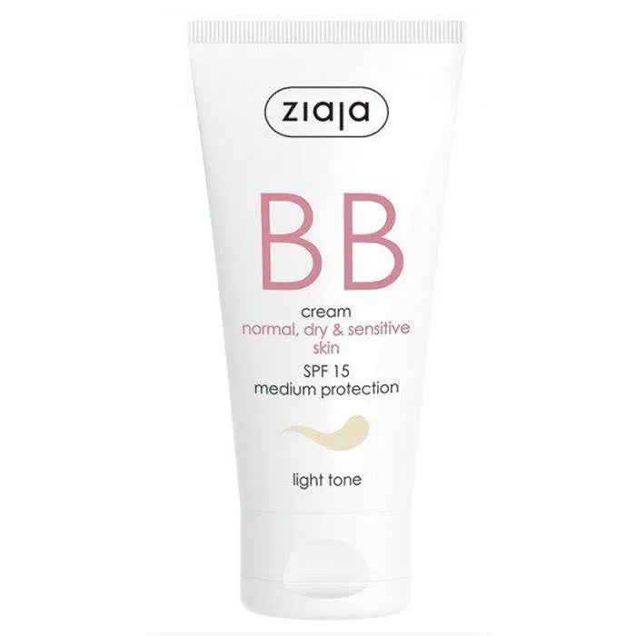 Ziaja Bb Cream Pieles Normales, Secas y Sensibles Spf15 Natural Unisex, 50 ml