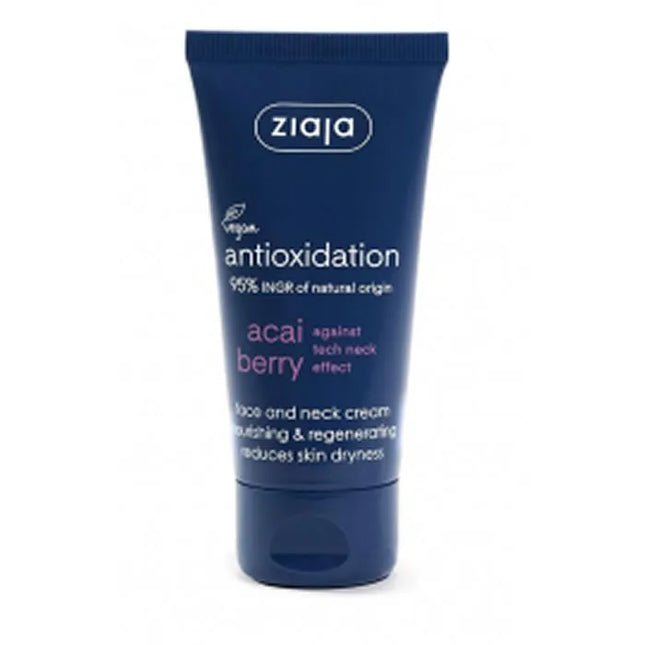 Ziaja Acai Crema Regeneradora y Nutriente Para Rostro y Cuello Unisex, 50 ml