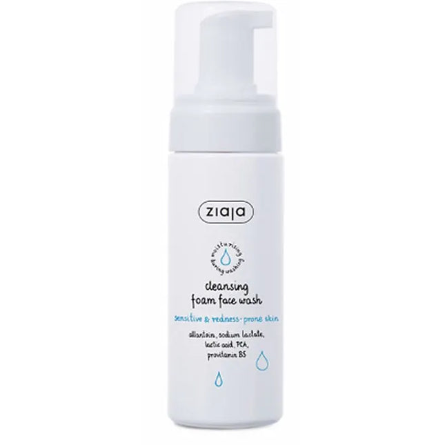 Ziaja Limpiador Facial En Espuma Para Pieles Sensibles Y Propensas Al Enrojecimiento Unisex, 150 ml
