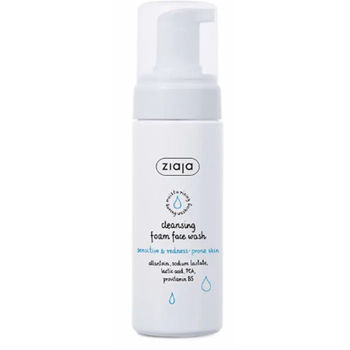 Ziaja Limpiador Facial En Espuma Para Pieles Sensibles Y Propensas Al Enrojecimiento Unisex, 150 ml