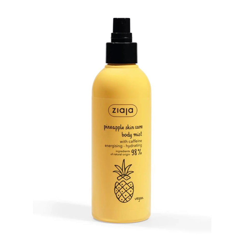 Ziaja Piña Skin Care – Spray Corporal Con Cafeina Unisex, 200 ml