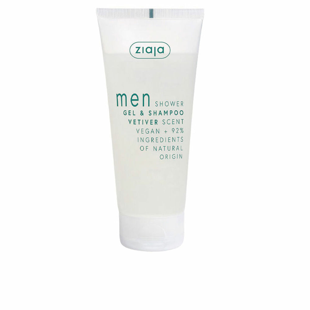 Ziaja Men – Gel De Ducha y Champú Vetiver Unisex, 200 ml