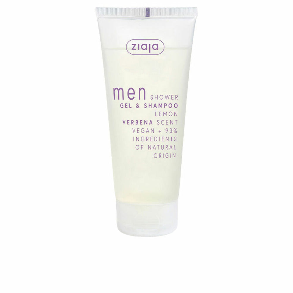 Ziaja Men – Gel De Ducha y Champú Lemon Verbena Unisex, 200 ml
