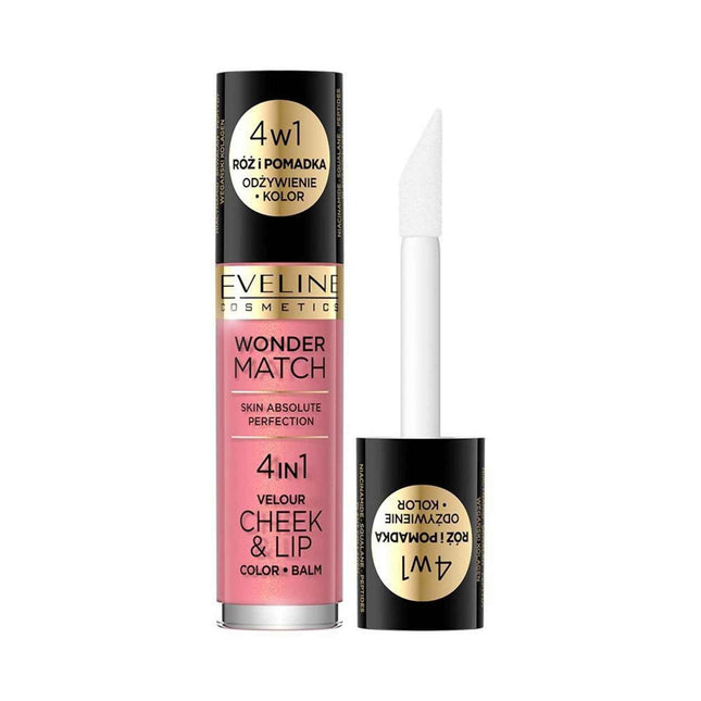 Eveline Cosmetics Wonder Match 4in1 – Lip & Cheek Balm 2-in-1 for Women, 03, 4.5 ml