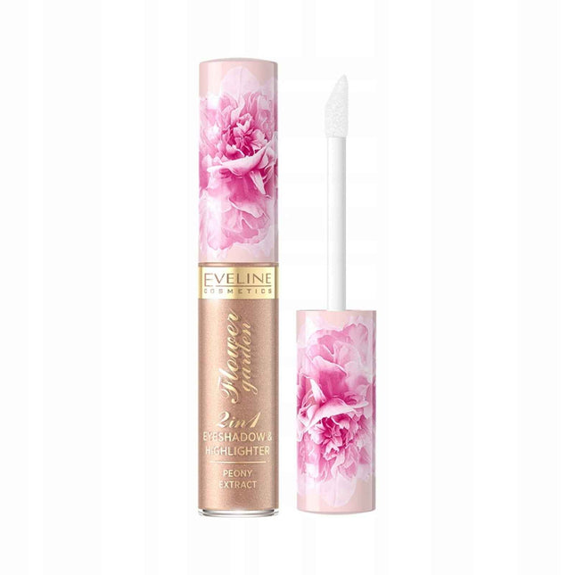 Eveline Cosmetics Flower Garden Waterproof – Liquid Eyeshadow for Women, 02, 6.5 ml
