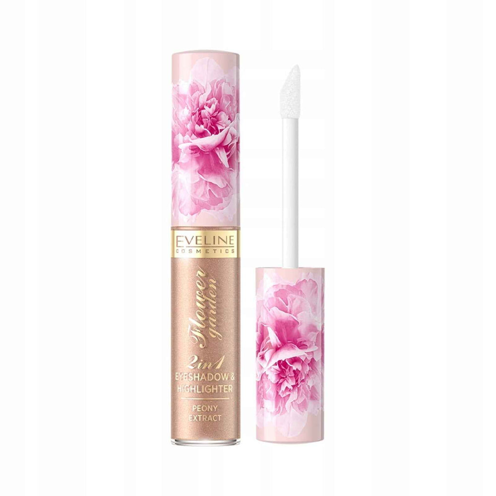 Eveline Cosmetics Flower Garden Waterproof – Liquid Eyeshadow for Women, 02, 6.5 ml