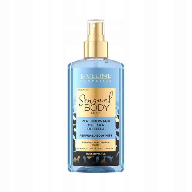 Eveline Cosmetics Sensual Body Blue Romance – Body Spray for Women, Body, 150 ml