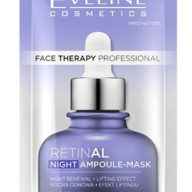 Eveline Cosmetics Therapy Professional Retinal Lifting – Night Sleeping Mask for Women, 8 ml