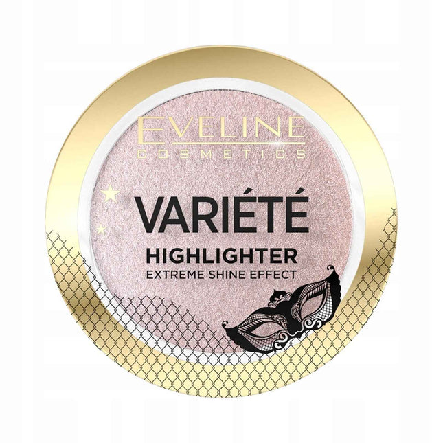 Eveline Cosmetics Variete Illuminating – Blush Highlighter Compact for Women, 01, 1 Shade, 5 g
