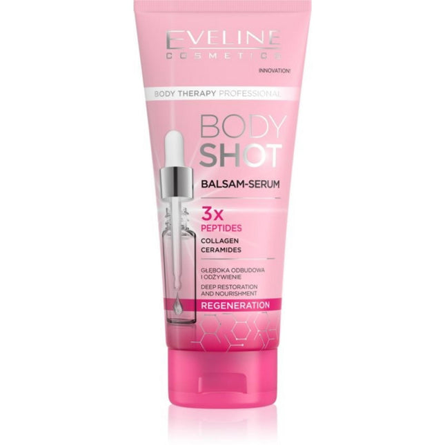Eveline Cosmetics Body Therapy Professional Peptide Collagen Ceramide Regenerating Morning – Balm for Women, 200 ml