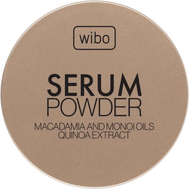 Wibo Serum Powder Macadamia Quinoa Absorbs oil – Loose Setting Powder for Women, Transparent, 10 g