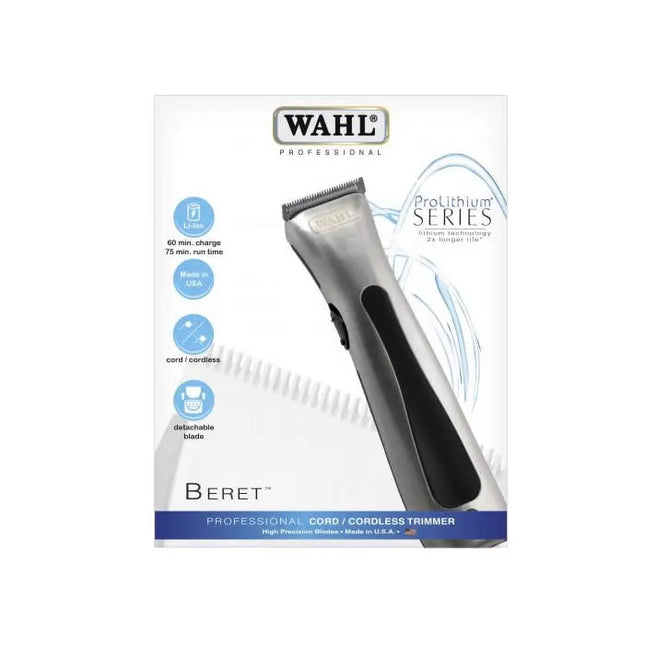 WAHL Lithium Ion Beret Professional Cord/Cordless Trimmer Unisex