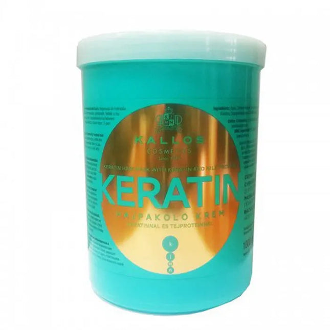 Kallos Cosmetics Keratin Mask Unisex, 1000 ml