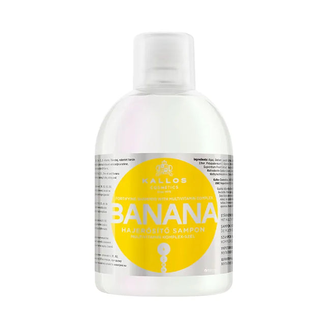 Kallos Cosmetics Banana – Shampoo Unisex, 1000 ml