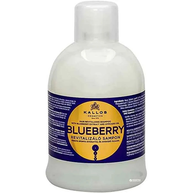 Kallos Cosmetics Blueberry – Shampoo Unisex, 1000 ml