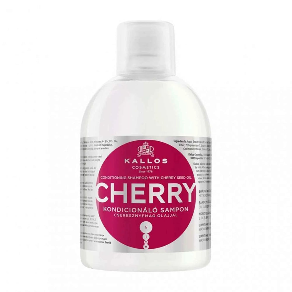 Kallos Cosmetics Kallos Cherry Champu Con Aceite Semillas De Cereza Unisex, 1000 ml