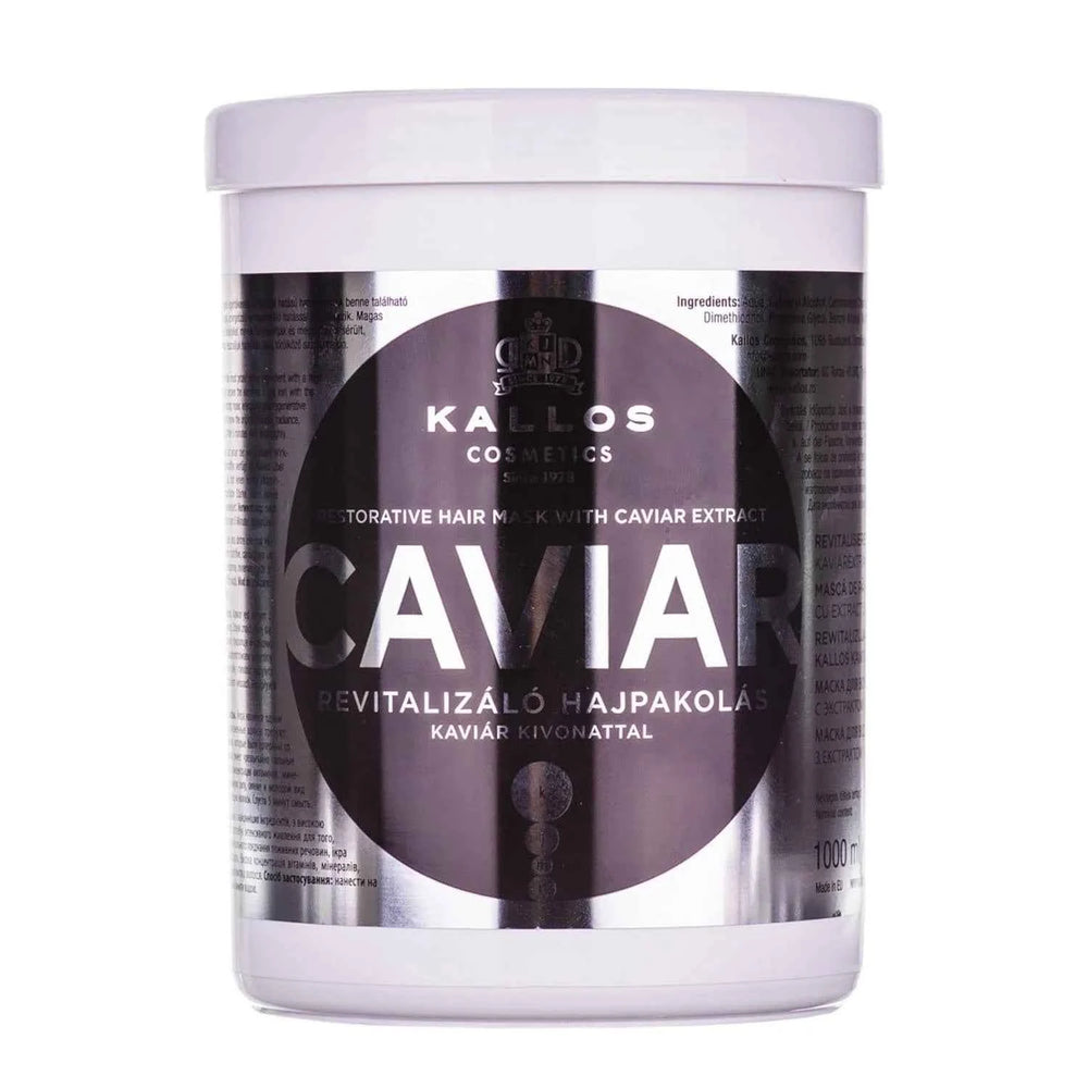 Kallos Cosmetics Kallos Caviar Mascarilla Capilar Con Caviar Unisex, 1000 ml