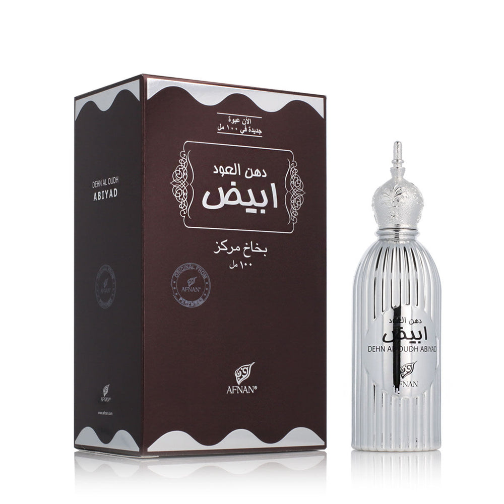 Afnan Perfumes Dehn al Oudh Abiyad – Eau de Parfum for Unisex, 100 ml