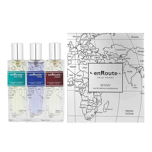 Afnan Enroute – Eau de Parfum for Men Pour Homme New York 50 ml Eau de Parfum 50 ml Paris Eau de Parfum 50mldubai