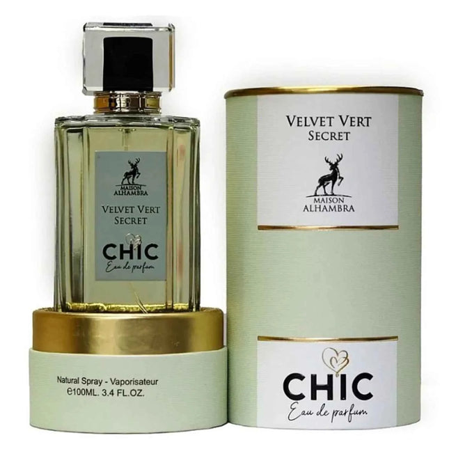 Maison Alhambra Velvet Vert Secret Chic – Eau de Parfum for Women, 100 ml Spray