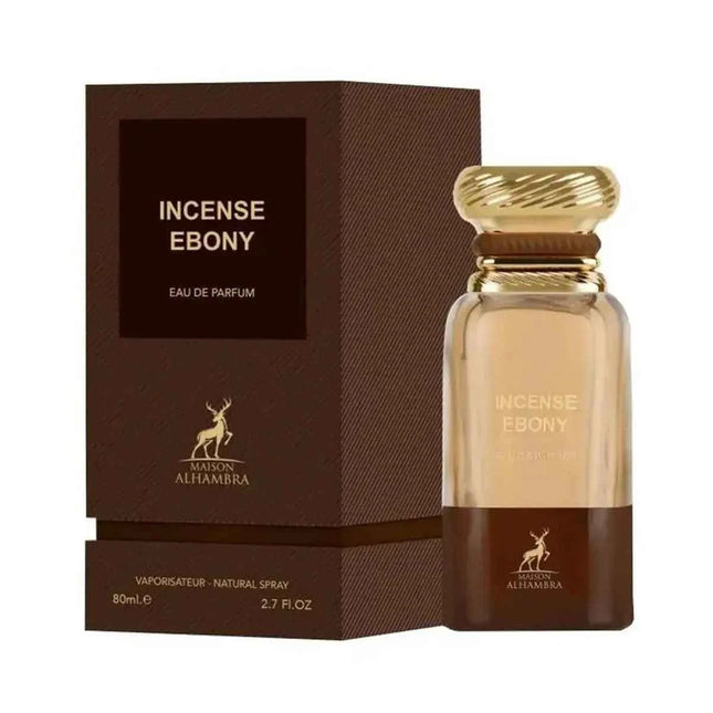 Maison Alhambra Incense Ebony – Eau de Parfum for Women, 80 ml Spray