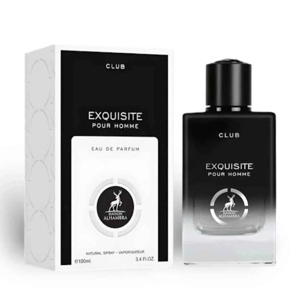 Maison Alhambra Club Exquisite Pour Homme – Eau de Parfum for Men, 100 ml Spray