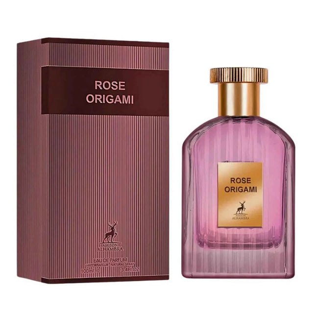 Maison Alhambra Rose Origami – Eau de Parfum for Women, 100 ml Spray