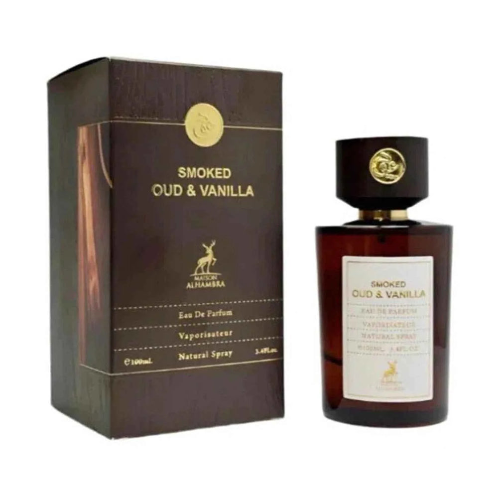 Maison Alhambra Smoked Oud y Vanilla – Eau de Parfum for Men, 100 ml Spray