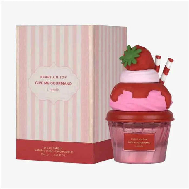 Lattafa Berry On Top Give Me Gourmand – Eau de Parfum for Women Spray, 75 ml