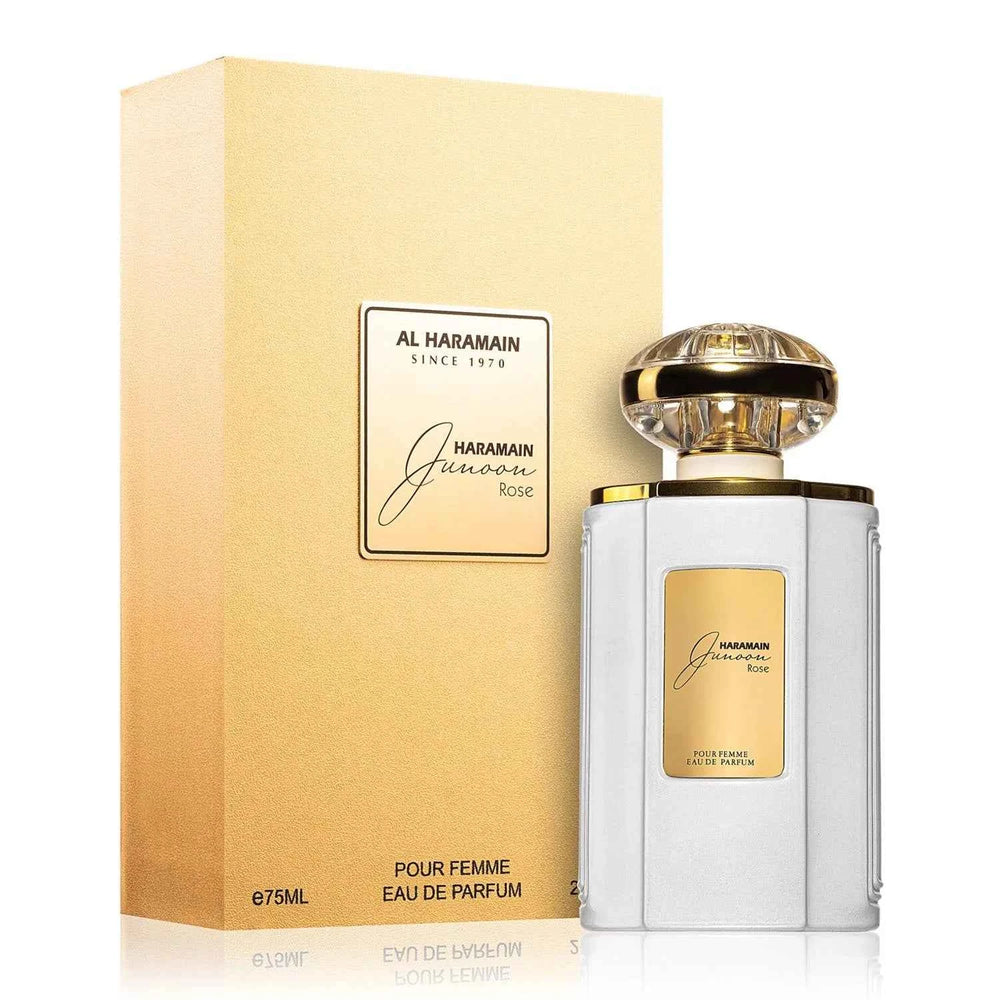 AL Haramain Junoon Rose – Eau de Parfum Unisex Pour Femme, 75 ml Spray
