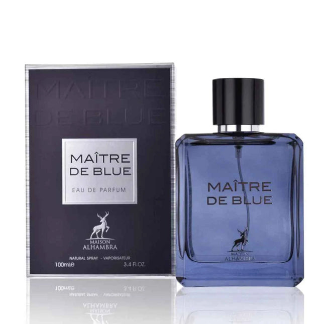 Maison Alhambra Maitrew De Blue – Eau de Parfum for Men, 100 ml Spray