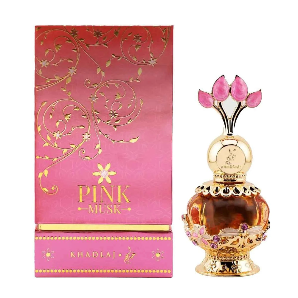 Khadlaj Perfumes Khadlaj Pink Musk Aceite Concentrado Perfumado for Women, 20 ml
