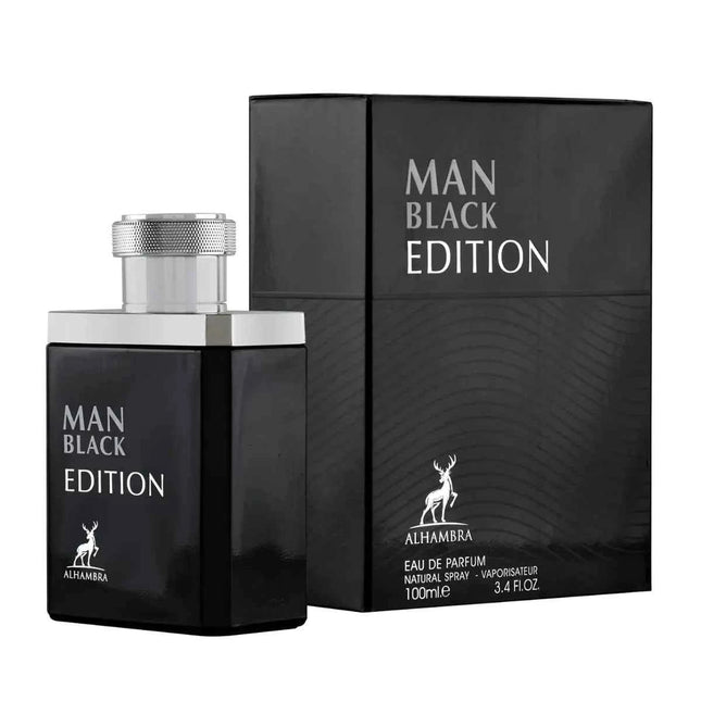 Maison Alhambra Black Man Edition – Eau de Parfum for Men, 100 ml Spray
