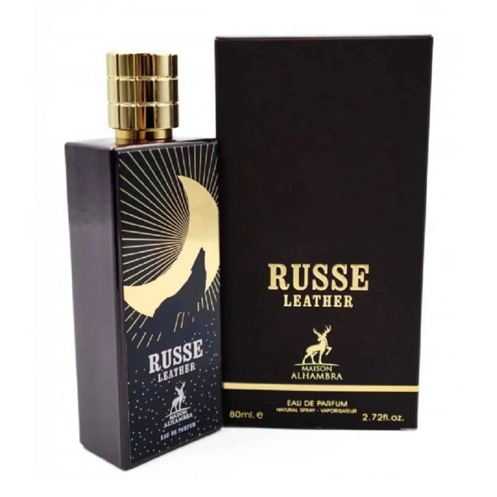 Maison Alhambra Russe Leather – Eau de Parfum for Men, 80 ml Spray
