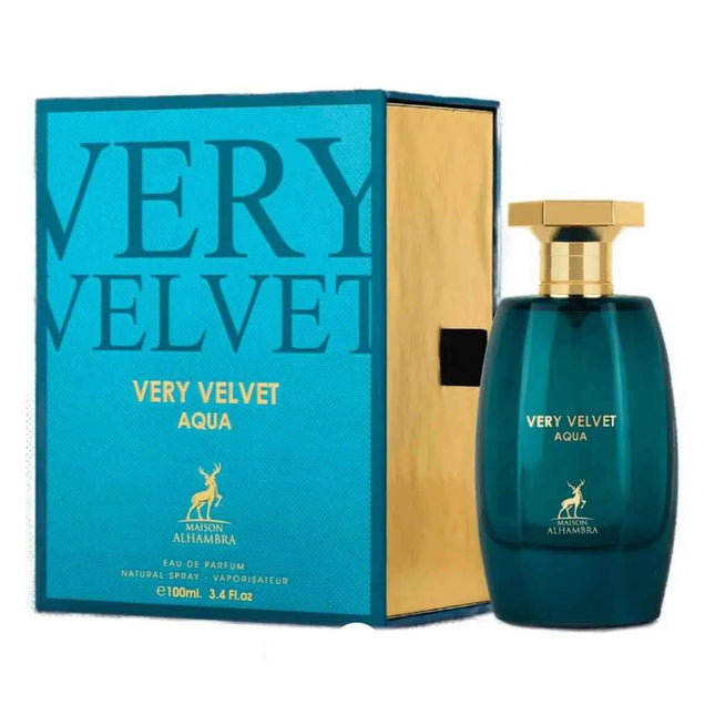 Maison Alhambra Very Velvet Aqua Velvet Velvet – Eau de Parfum for Women, 100 ml Spray