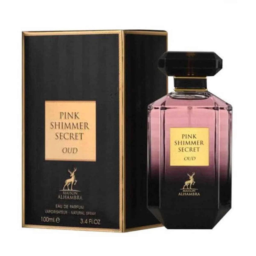 Maison Alhambra Pink Shimmer Secret Oud – Eau de Parfum for Women, 100 ml