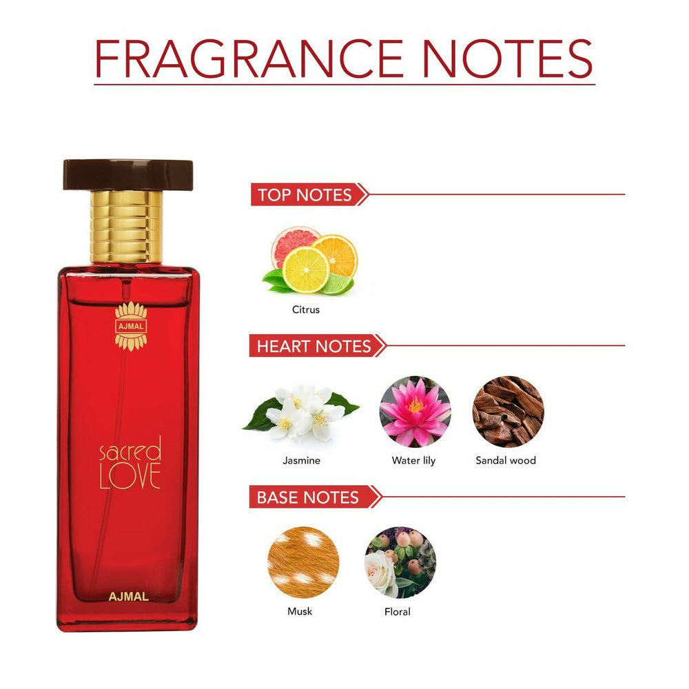 Ajmal Sacred Love – Eau de Parfum for Women, 50 ml