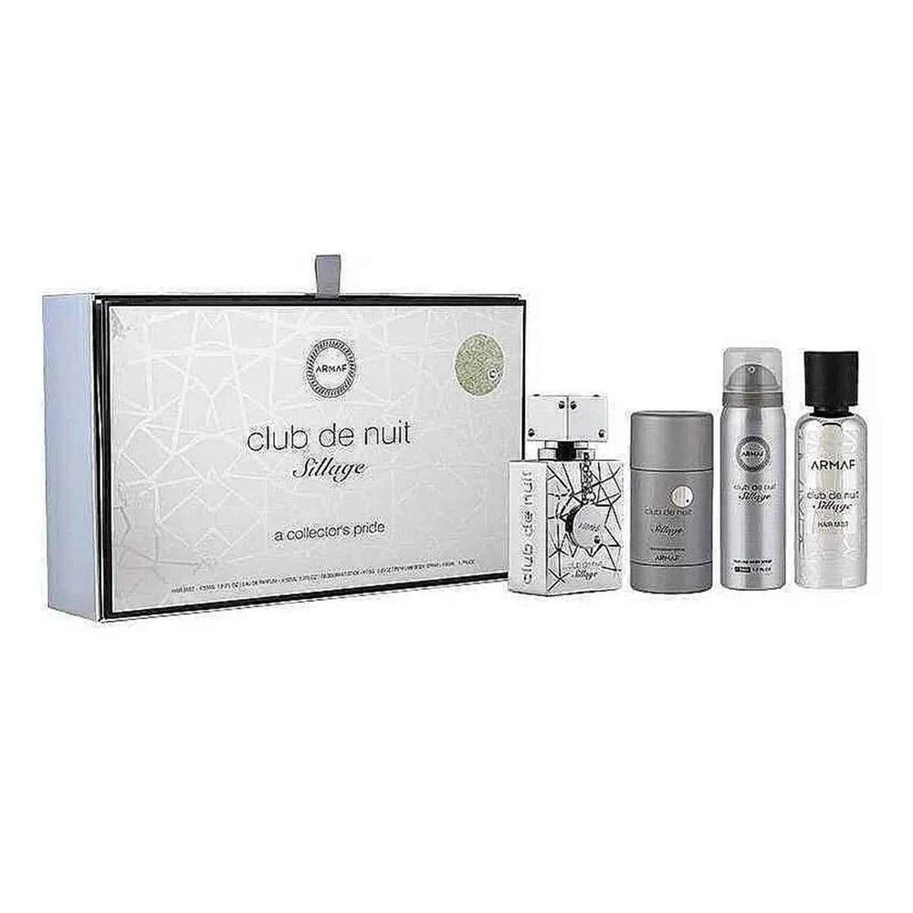 Armaf Club De Nuit Sillage – Eau de Parfum for Men 30 Unit Spray Hair Mist 55 ml Desodorante Stick 75 ml Spray Corporal Perfumado 50mlvaporizador