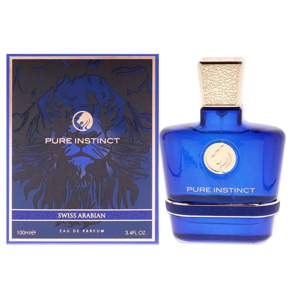 Swiss Arabian Swiss Arabien Pure Instinct – Eau de Parfum for Men, 100 ml Spray