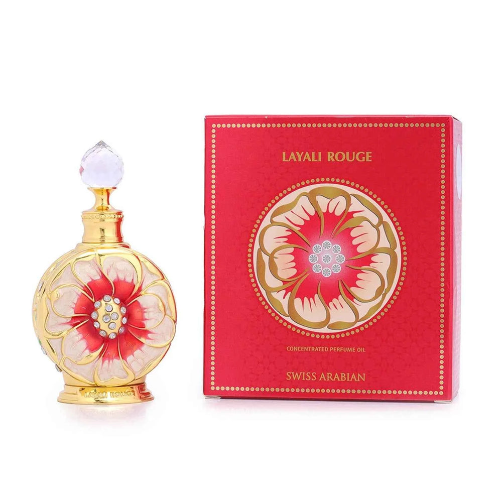 Swiss Arabian Layali Rouge Aceite Perfumado Concentrado for Men, 15 ml