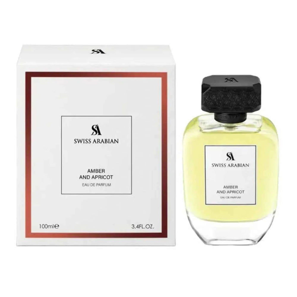 Swiss Arabian Amber and Apricot – Eau de Parfum for Men, 100 ml Spray