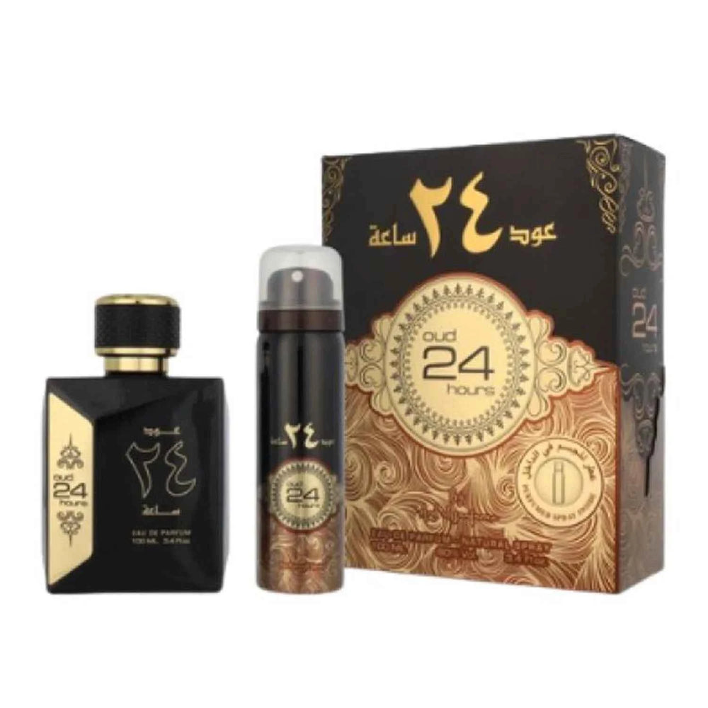 ARD AL Zaafaran Al Zaafaran Oud 24 Hours – Eau de Parfum for Women 100 ml Spray Desodorante 24h, 50 ml Spray