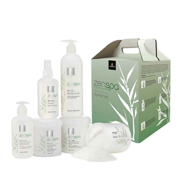 Jessica Starter Kit Set Jessica: ZenSpa Revive Volcanic Pumice Exfoliating Foot Scrub 435 g + ZenSpa Restore Aloe Vera – Cuticle Remover Gel for Women, 251 ml + ZenSpa Intense, Vitamin E, Moisturizing, Foot Cream,…