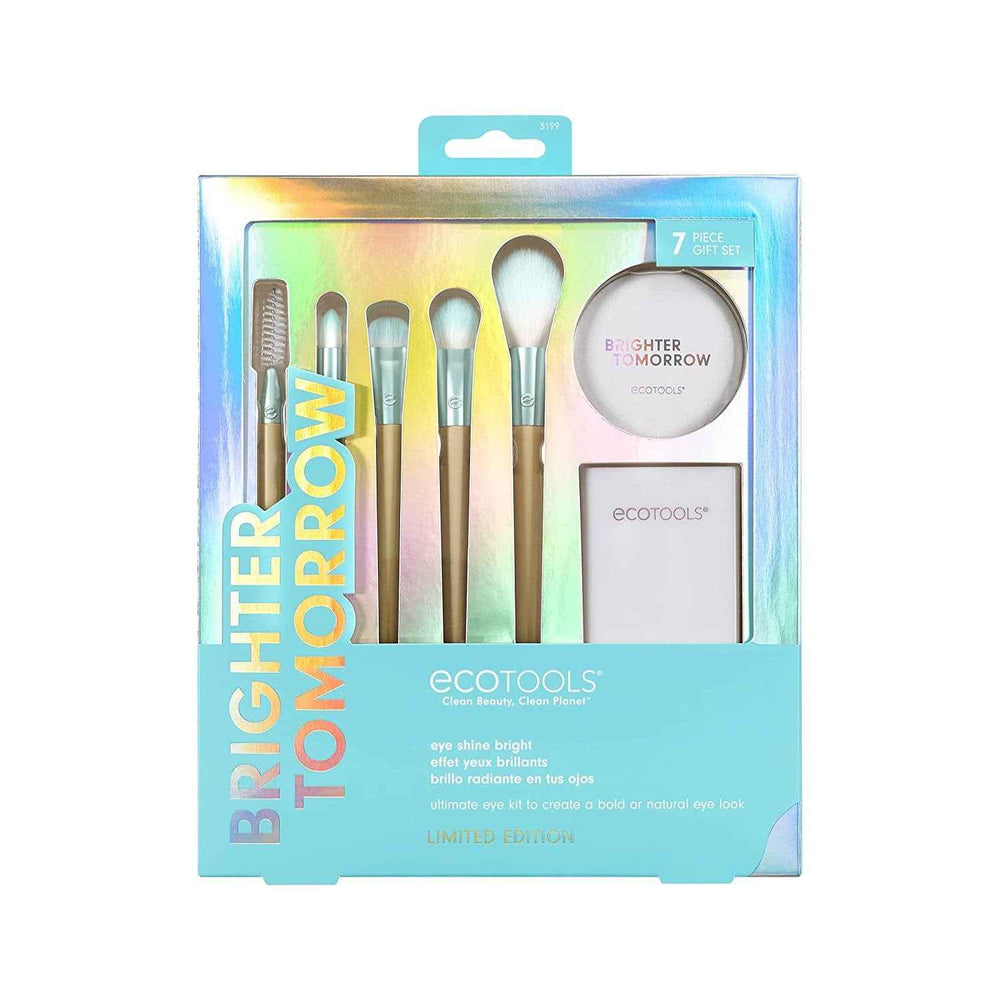 EcoTools Brighter Tomorrow Set EcoTools: EcoTools Pointed – Makeup Set for Women, Concealer Brush + EcoTools, Large, Eyeshadow Brush + EcoTools, Diffuse, Eyeshadow Brush + EcoTools, Precision, Highlighter Brush +…