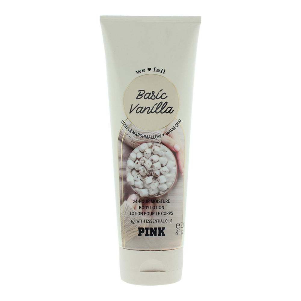 Victoria`s Secret Victoria's Secret Pink Basic Vanilla Hydrating – Body Lotion for Women, 236 ml