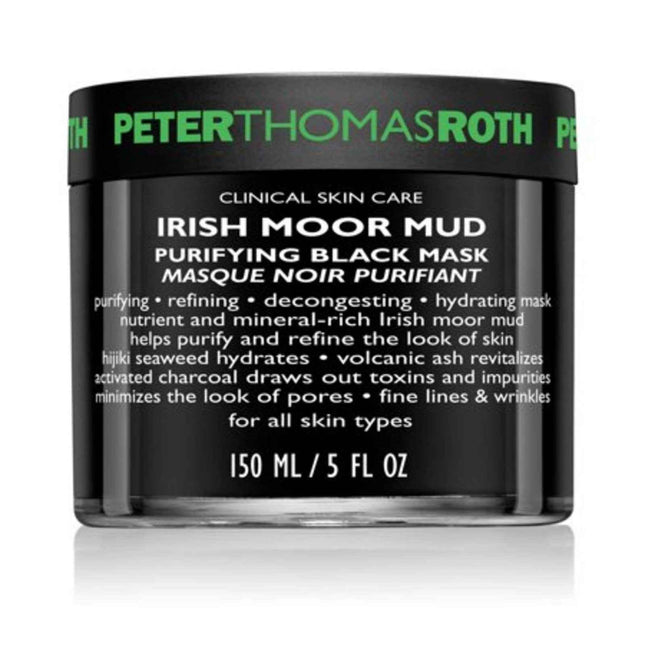 Peter Thomas Roth Irish Moor Mud Purifying Black Mask Purifying and Decongesting – Mud Mask for Women, For Face, 150 ml