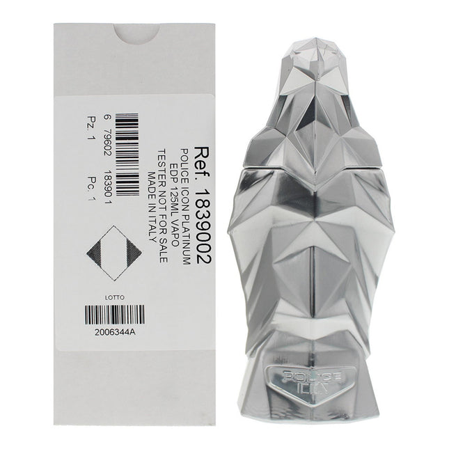 Police Icon Platinum – Eau de Parfum for Men, 125 ml Tester