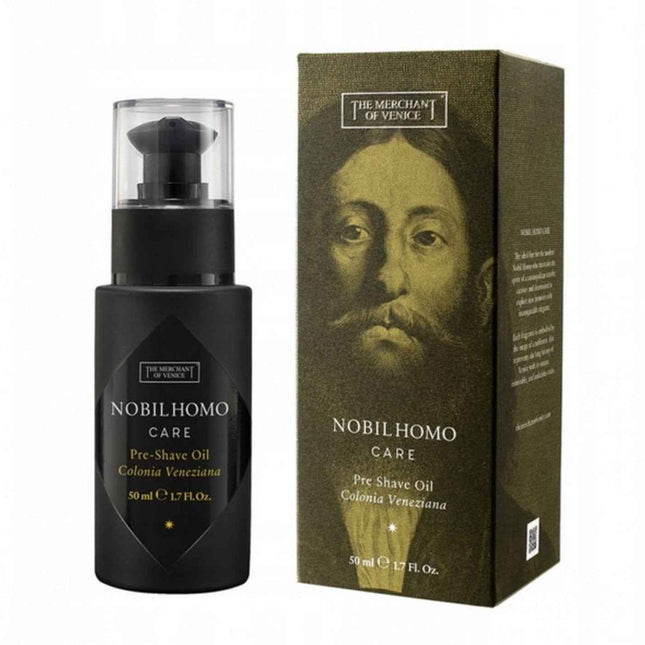 The Merchant Of Venice Nobil Homo Care Olive Oil Hydrating & Softening – Pre-Shaving Oil for Men, 50 ml